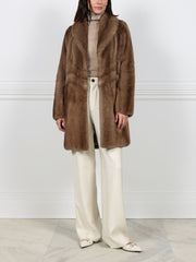 The Chevron Mink Coat