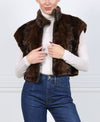 The Lale  Reversible Upcycled Mink Fur Vest