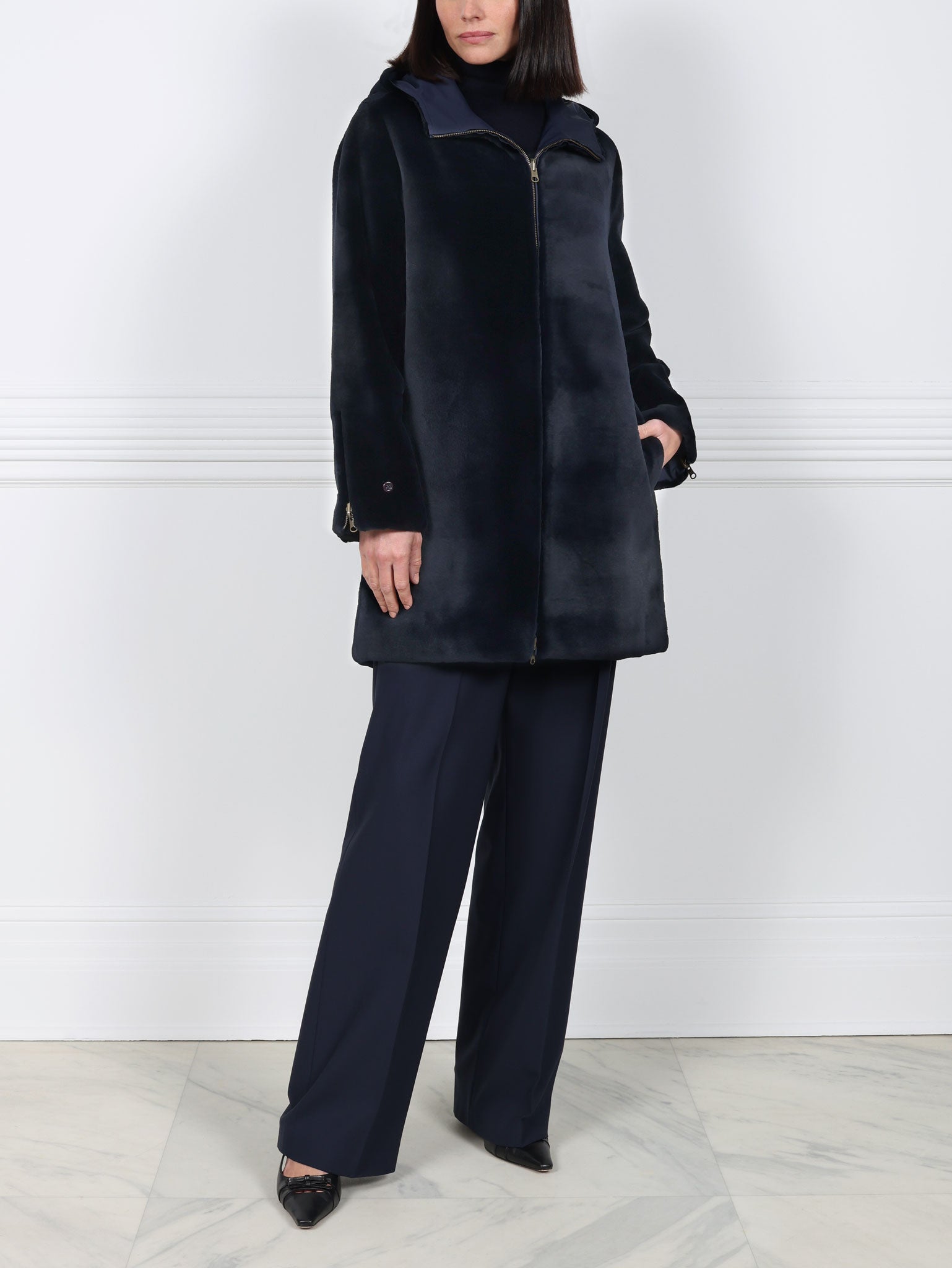 The Squal Reversible Mink Fur Coat