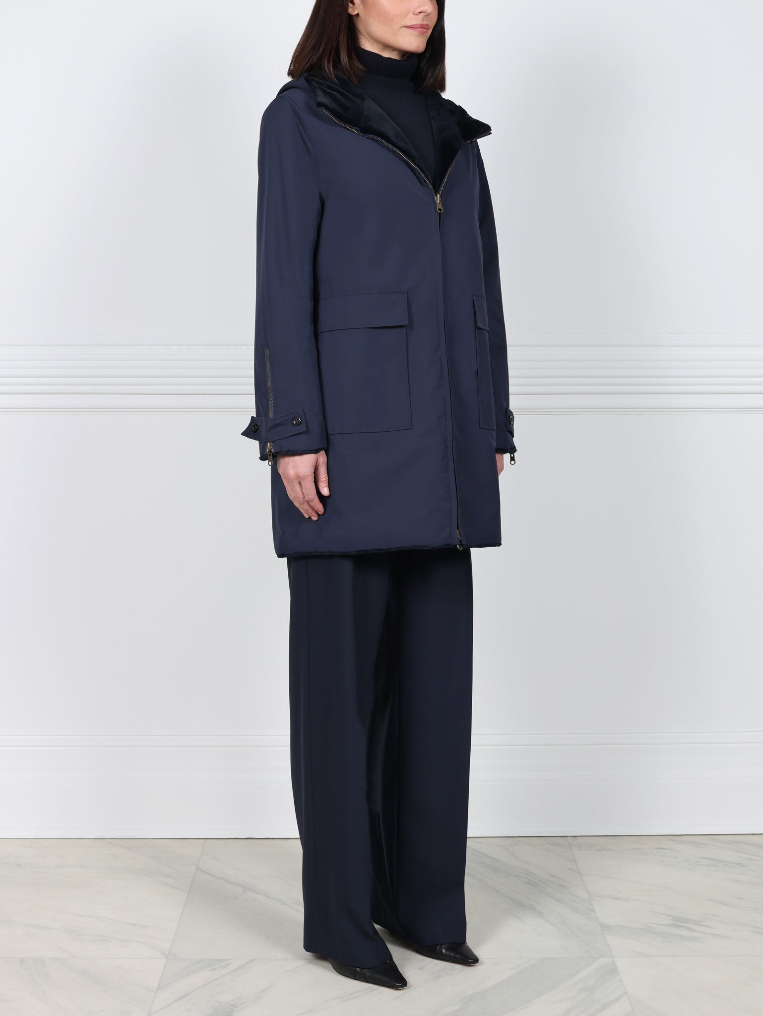 The Squal Reversible Mink Fur Coat