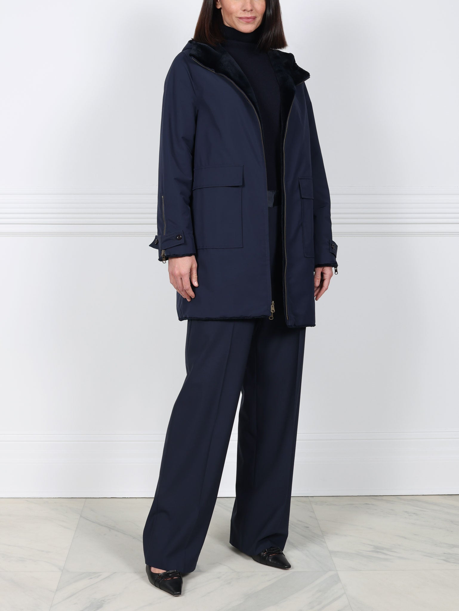 The Squal Reversible Mink Fur Coat