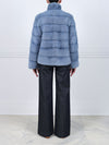 The Royal Light Blue Mink Fur Jacket