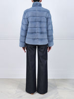 The Royal Light Blue Mink Fur Jacket