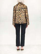 The Amelie Leopard Printed Shearling Jacket
