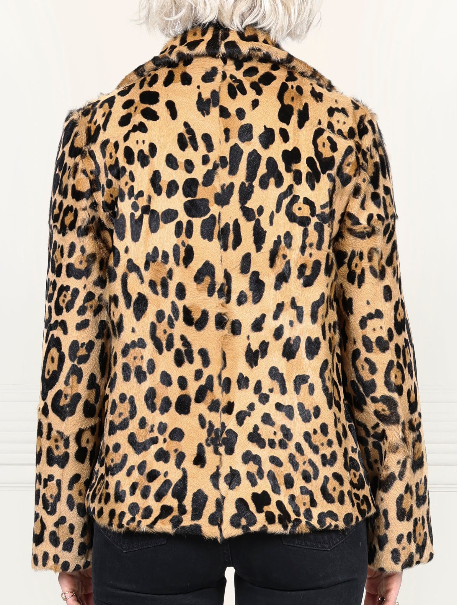 The Amelie Leopard Printed Shearling Jacket
