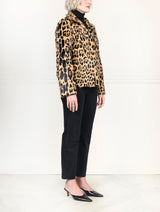 The Amelie Leopard Printed Shearling Jacket