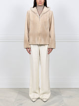 The Palomino Sheared Mink Fur Hoodie Jacket