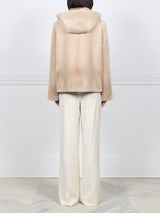 The Palomino Sheared Mink Fur Hoodie Jacket