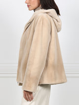 The Palomino Sheared Mink Fur Hoodie Jacket