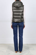 The Damla Hooded Mink Fur & Nylon Puffer Vest