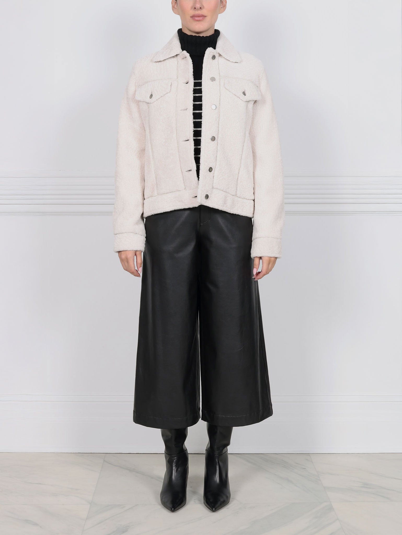 The Jennifer Shearling Denim Jacket