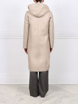 The Billie Shearling Hooded Coat