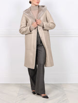 The Billie Shearling Hooded Coat