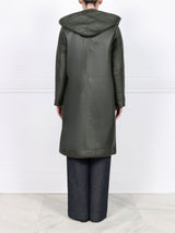The Billie Shearling Hooded Coat