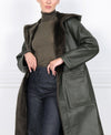 The Billie Reversible Shearling Hooded Coat