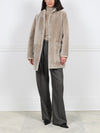 The Davie Hooded Shearling Coat