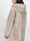 The Davie Hooded Shearling Coat