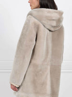 The Davie Hooded Shearling Coat