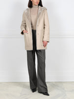 The Davie Hooded Shearling Coat