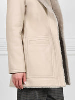 The Davie Hooded Shearling Coat