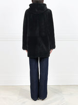 The Davie Hooded Shearling Coat