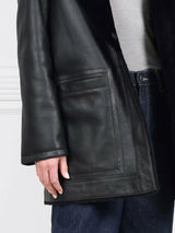 The Davie Hooded Shearling Coat