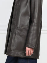 The Davie Hooded Shearling Coat
