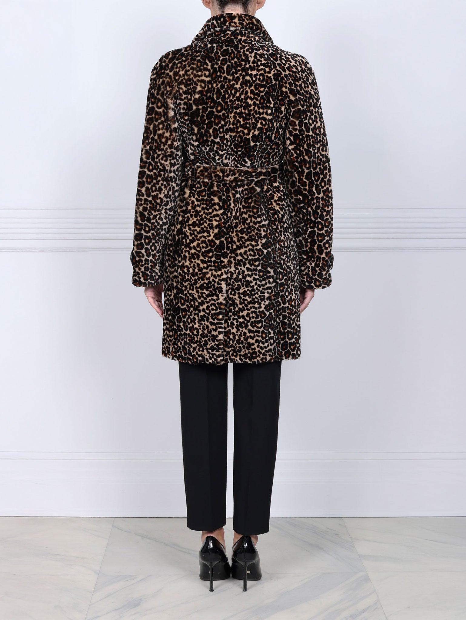The Astras Shearling Trench Coat