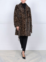 The Astras Shearling Trench Coat