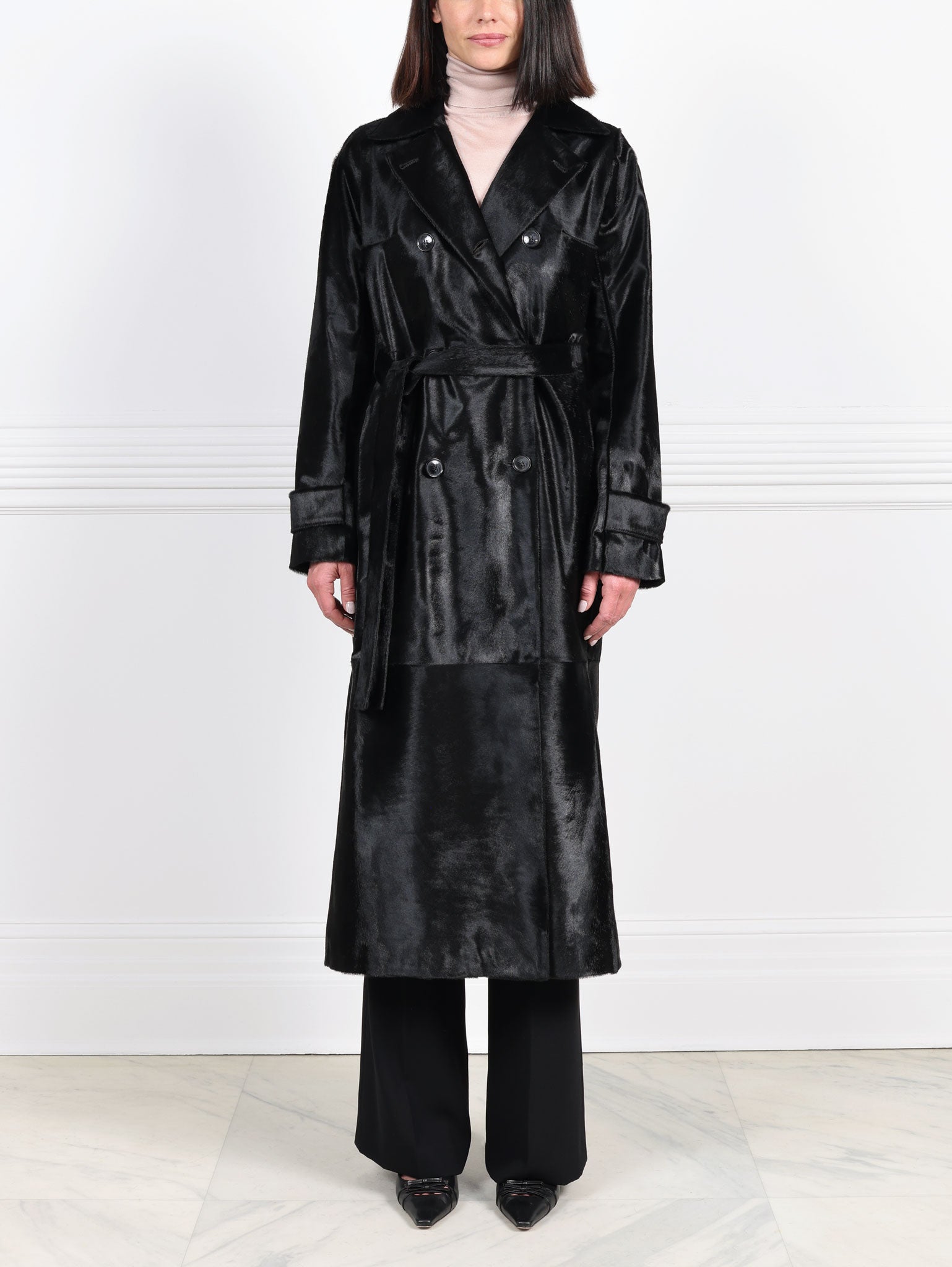 The Midnight Rider Hair Calf Coat