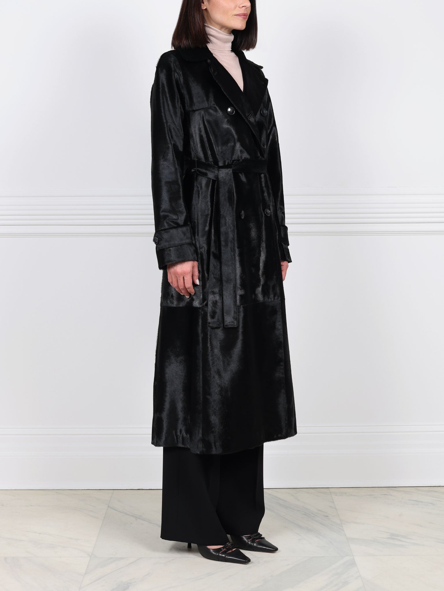 The Midnight Rider Hair Calf Coat