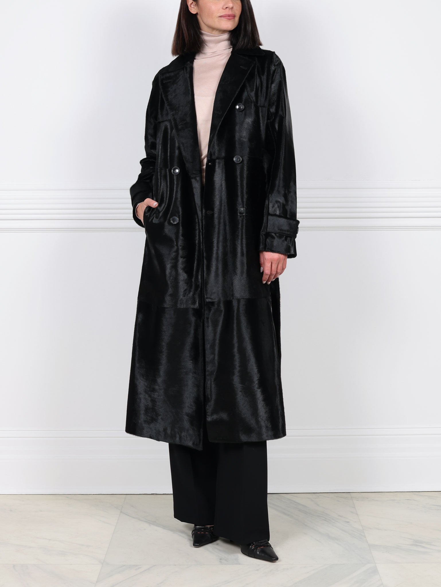 The Midnight Rider Hair Calf Coat – POLOGEORGIS