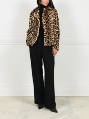 The Anais Leopard Printed Shearling