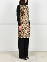 Leopard Shearling Vest