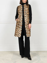 Leopard Shearling Vest
