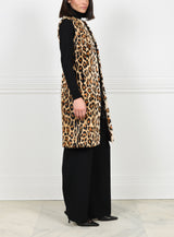 Leopard Shearling Vest