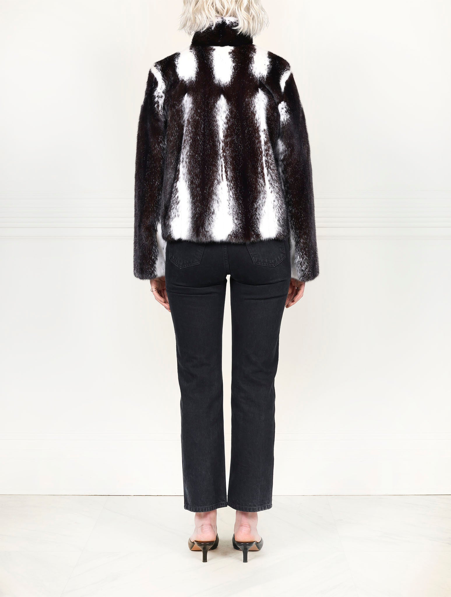 The Leonie Cross Mink Fur Jacket