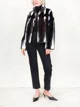 The Leonie Cross Mink Fur Jacket