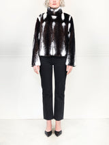 The Leonie Cross Mink Fur Jacket