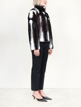 The Leonie Cross Mink Fur Jacket