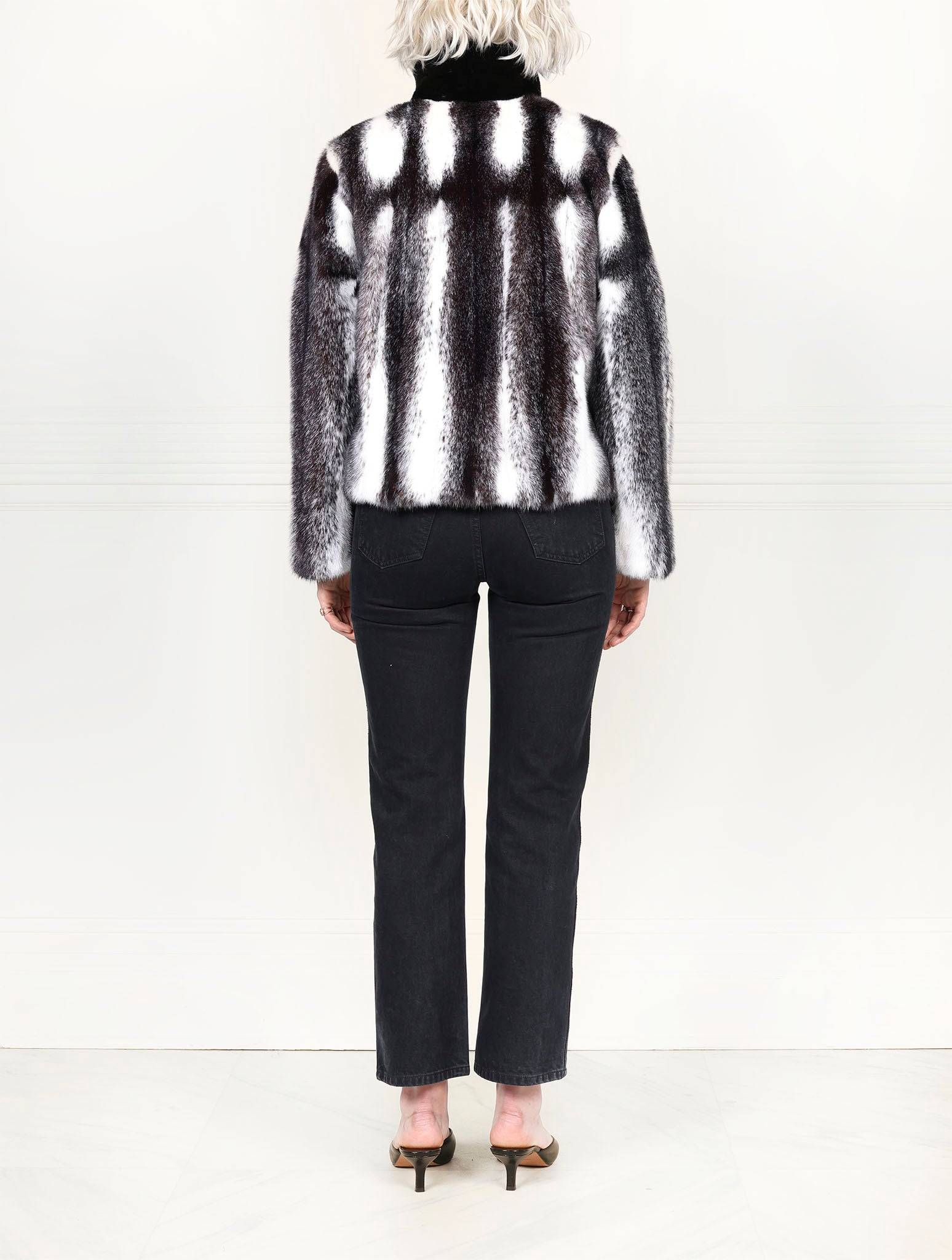 The Larissa Cross Mink Fur Jacket