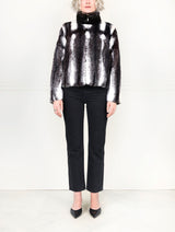 The Larissa Cross Mink Fur Jacket