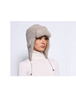 Curly Shearling Trapper Hat in Multiple Colors