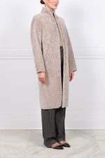 The Cleo Reversible Curly Shearling Coat