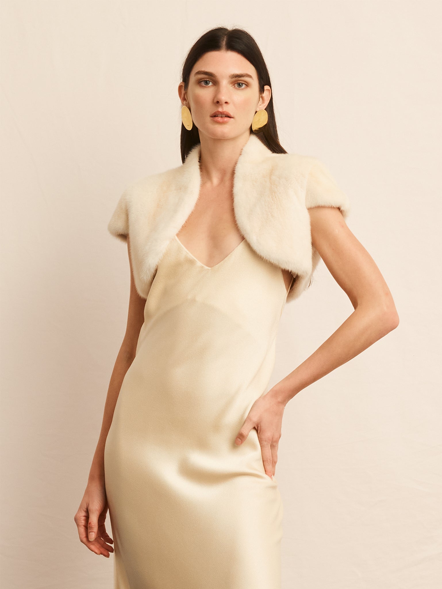 The Drew Mink Fur Shrug