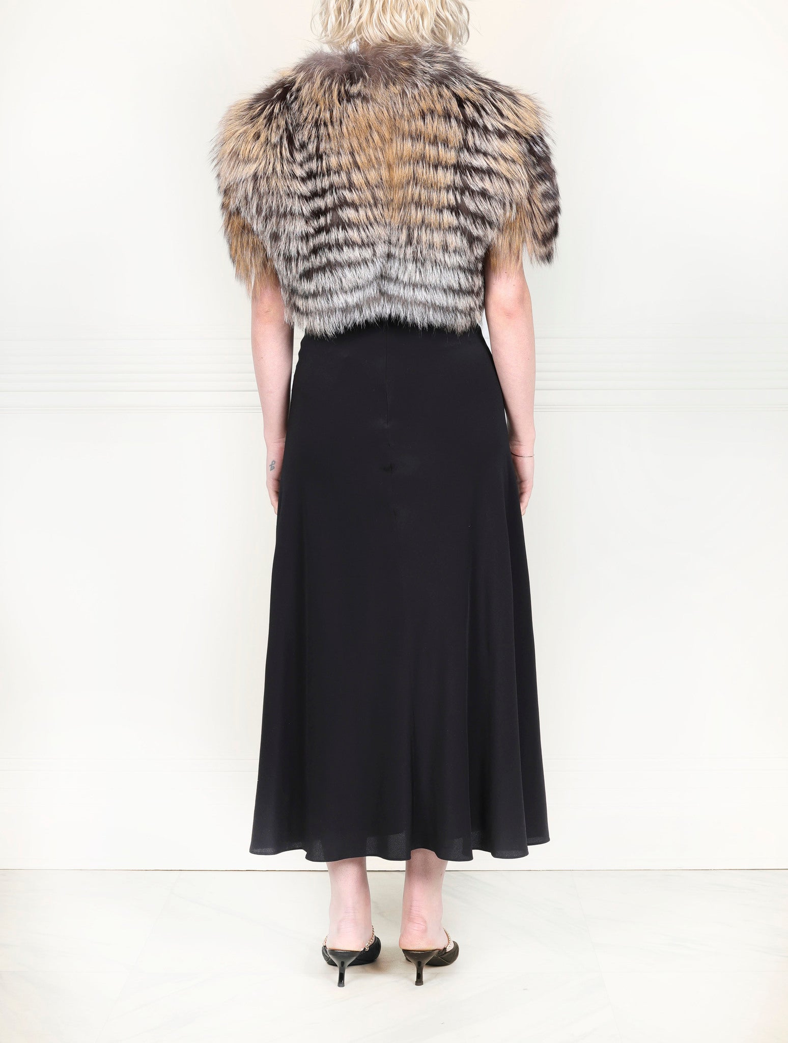 The Drew Layered Fox Fur Shrug