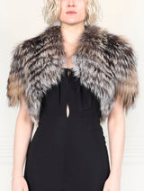 The Drew Layered Fox Fur Shrug
