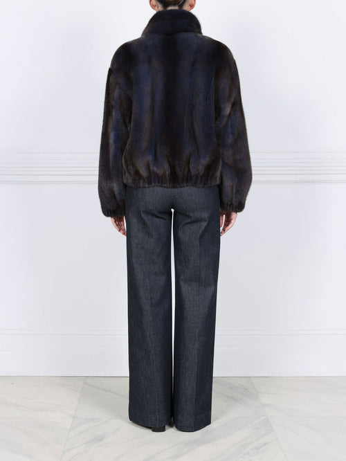 The Verdon Mink Bomber Jacket