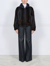 The Verdon Mink Bomber Jacket