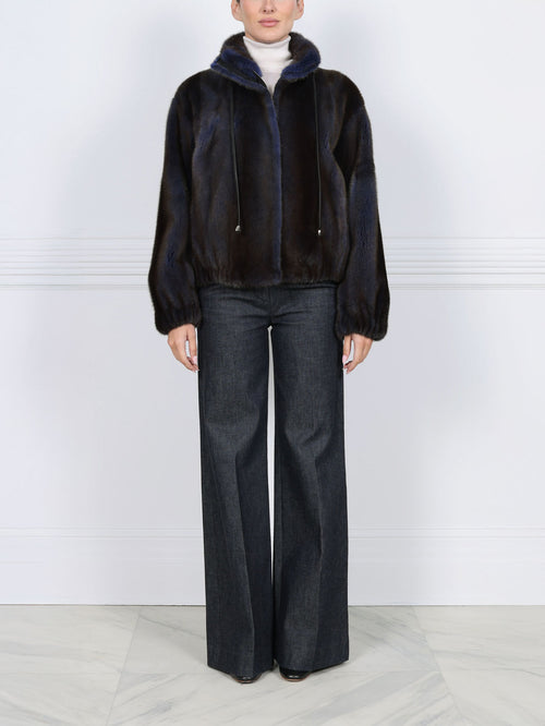 The Verdon Mink Bomber Jacket